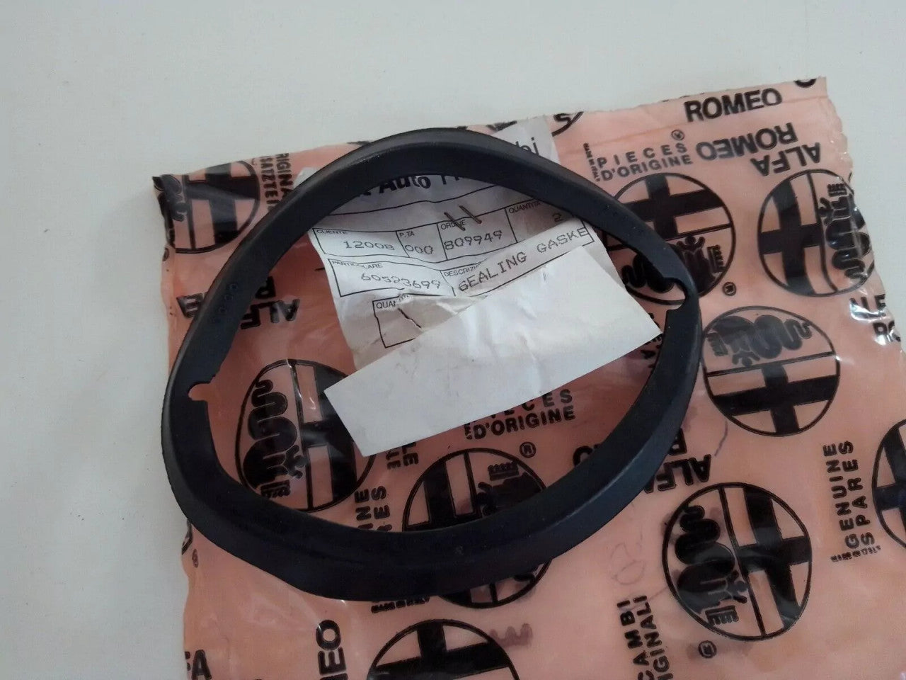 Fuel Filler Neck Seal fits Alfa Romeo 33 125113 60523699 Genuine View Rear