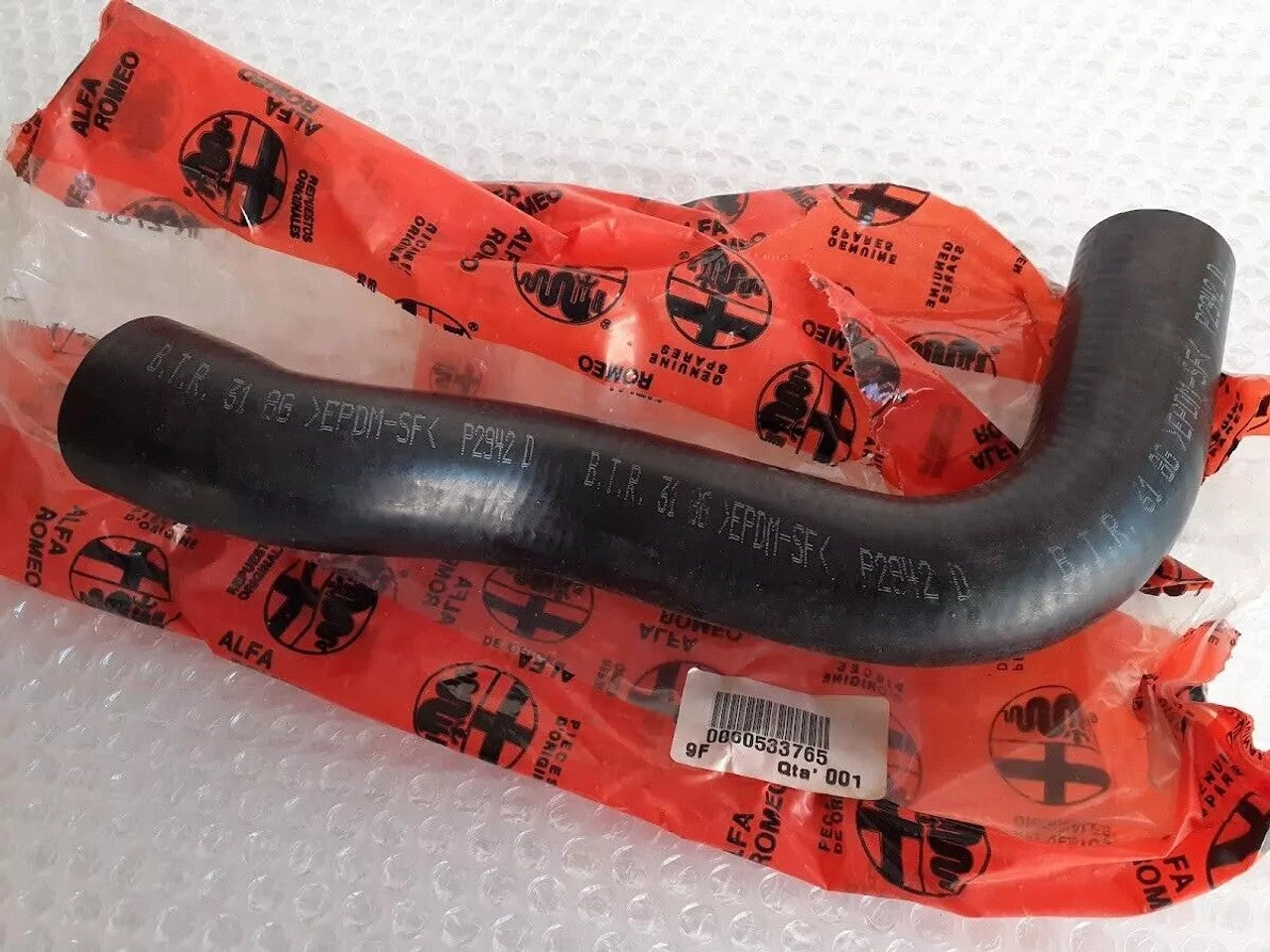 Radiator Hose Lower fits Alfa Romeo 75 60533765 Genuine View Front