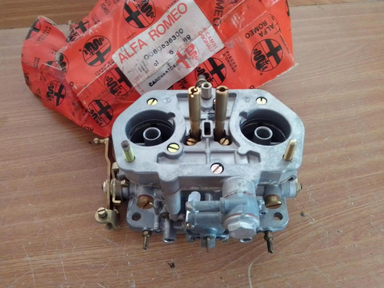 Carburetor fits Alfa Romeo 33 Alfasud DRLA36D 60536300 Genuine View Front