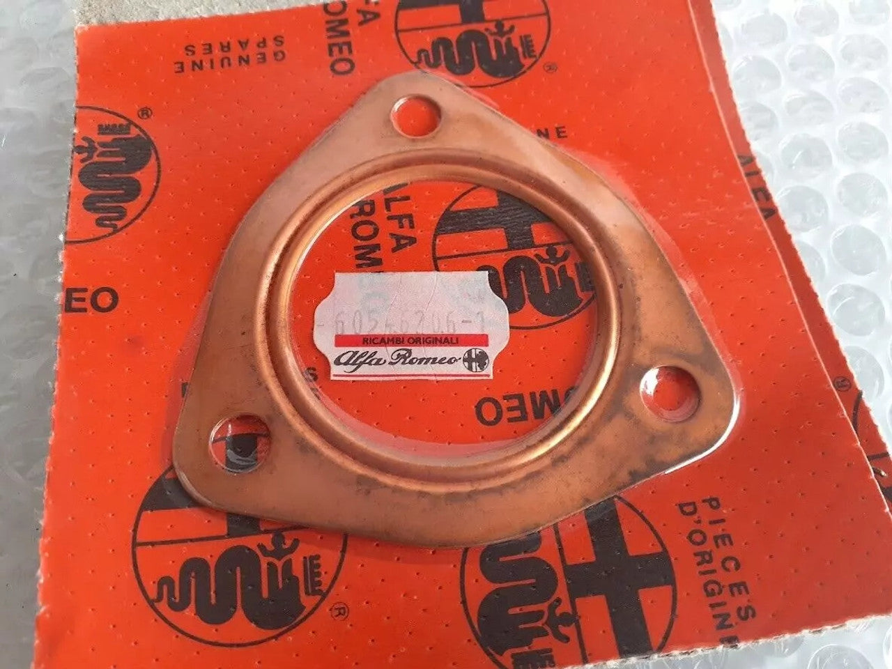 Exhaust Pipe Gasket fits Alfa Romeo 33 Spider 60546206 Genuine View Front