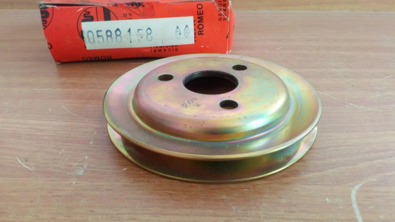 Power Steering Pump Pulley fits Alfa Romeo 145 146 60588158 Genuine View Front