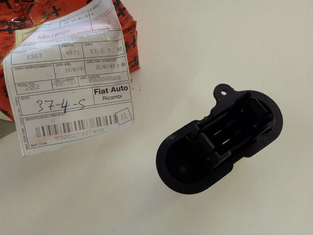 HVAC Resistor fits Alfa Romeo 33 60610929 Genuine View Rear