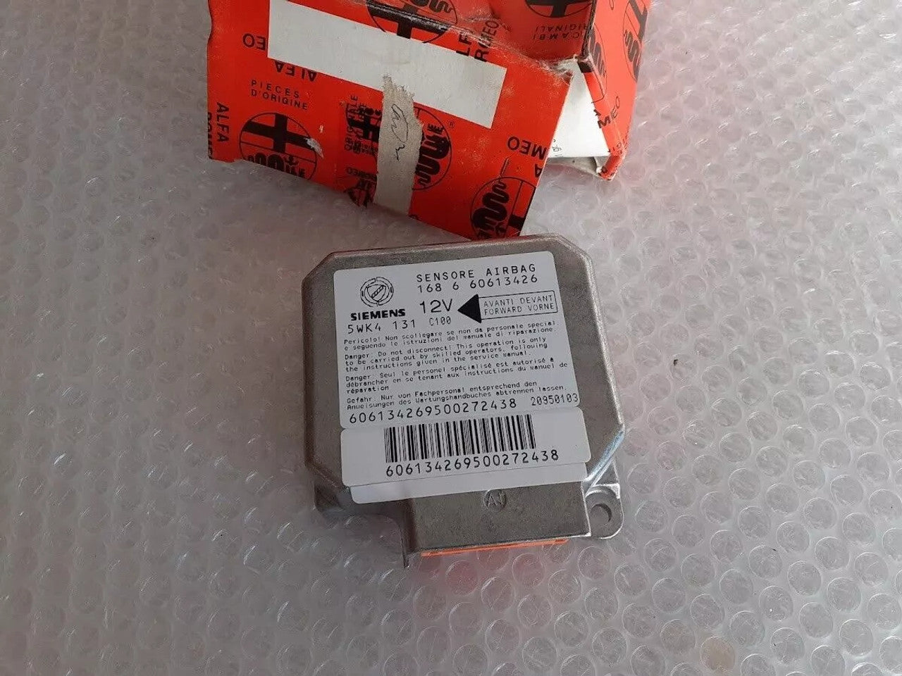 Control Unit Airbag fits Alfa Romeo 164 60613426 Genuine View Front