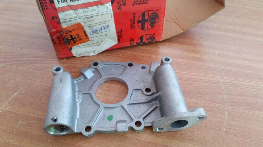 Oil Pump Cover fits Alfa Romeo 155 164 60614731 Genuine View Front