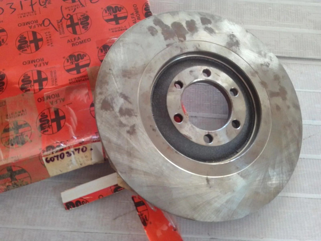 Brake Disc Rotor Rear fits Alfa Romeo Alfetta 60703170 116002621504 Genuine View Rear