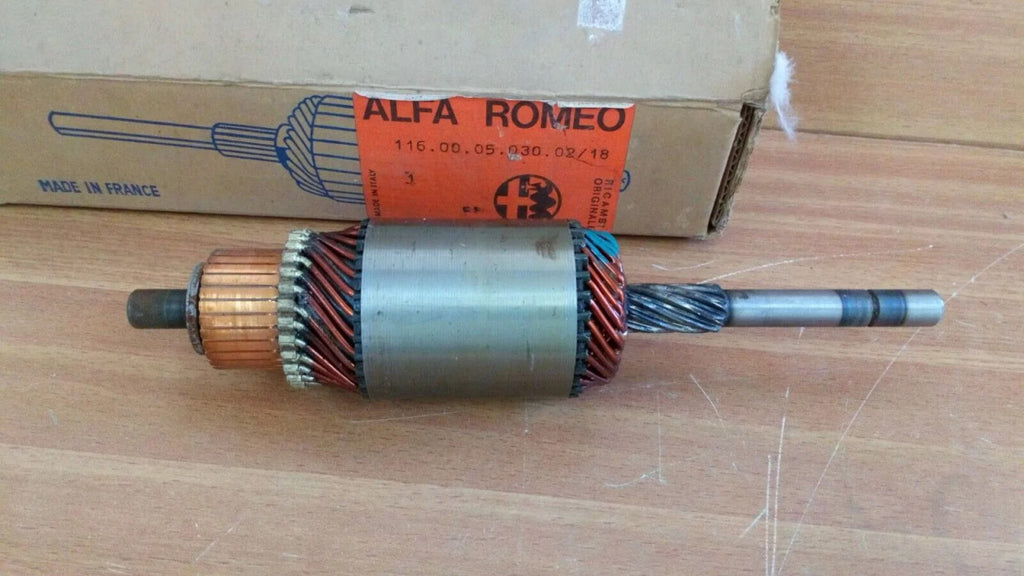 Starter Motor Armature fits Alfa Romeo Alfetta 116000503002 60723775 Genuine View Front