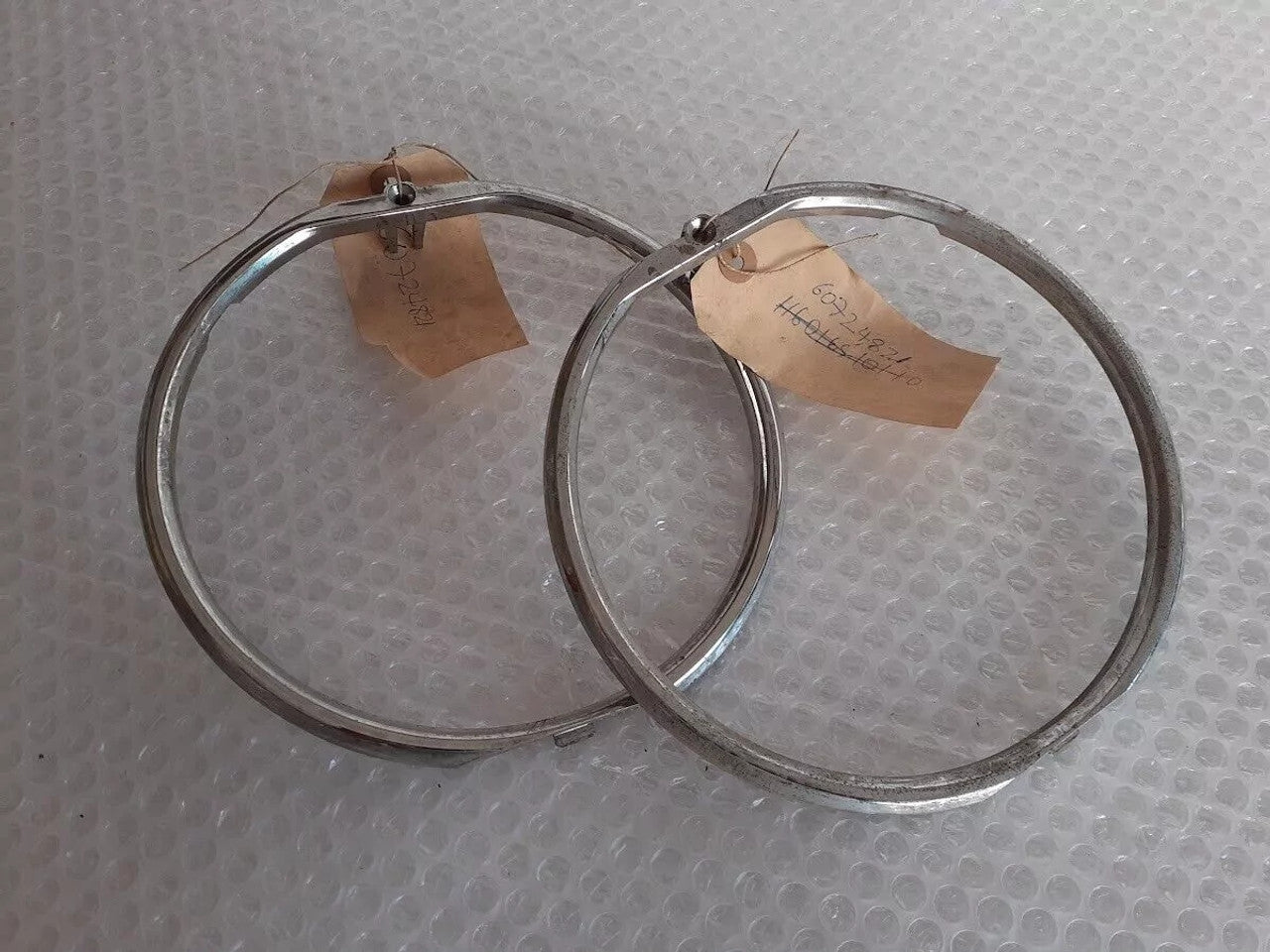 2x Headlight Ring Trim fits Alfa Romeo Alfetta 116016510110 Genuine 60724821 View Front