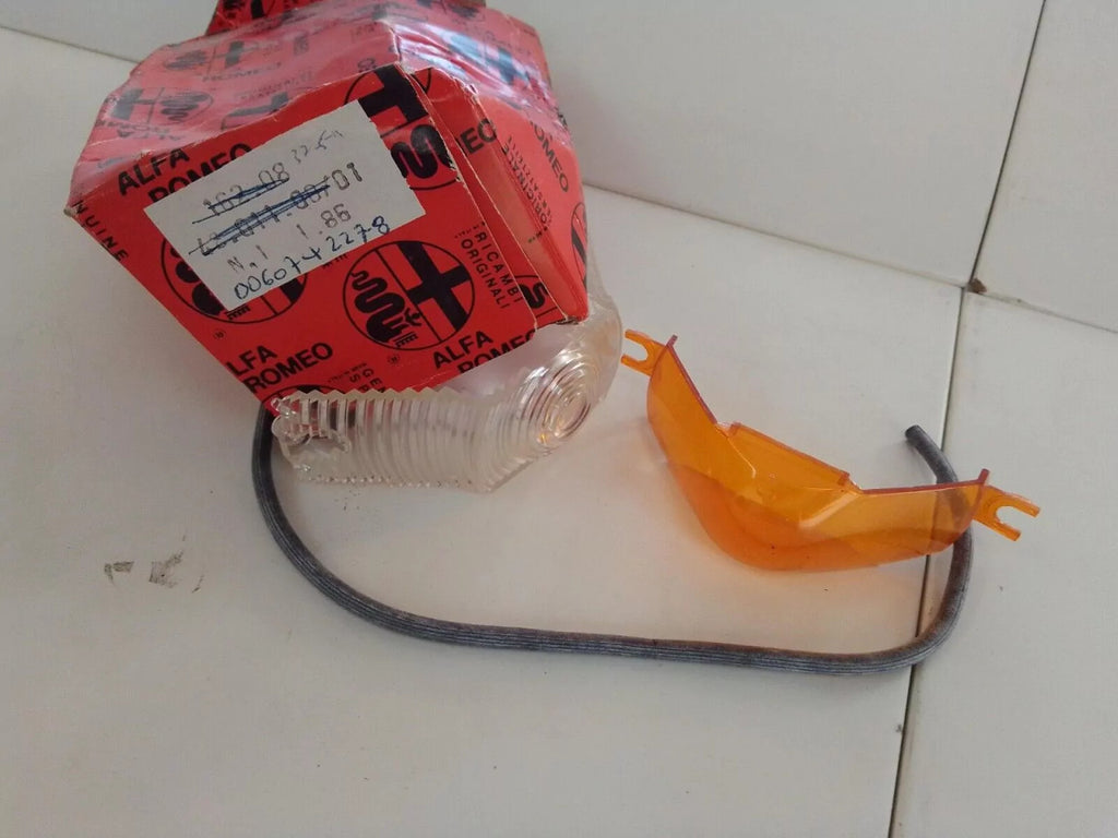 Turn Signal Lens Front Left fits Alfa Romeo 90 16208420110001 60742278 Genuine View Rear