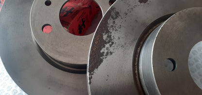 2x Brake Discs Front fits Alfa Romeo 164 60810227 Genuine View Closeup