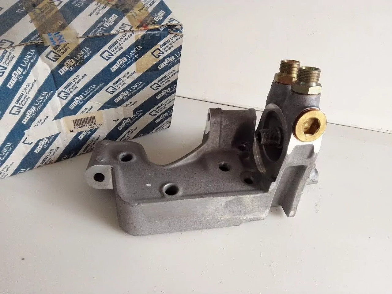 Oil Filter Base fits Alfa Romeo 155 Turbo 60810516 Genuine View Front