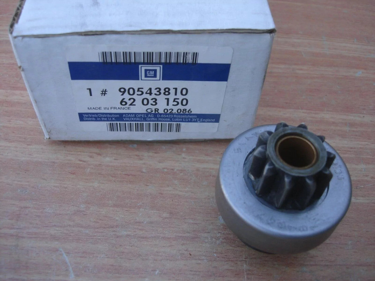 Pinion Starter fits Opel Zafira A Corsa A Vectra B Meriva Astra Vauxhall Nova 6203150 View Front