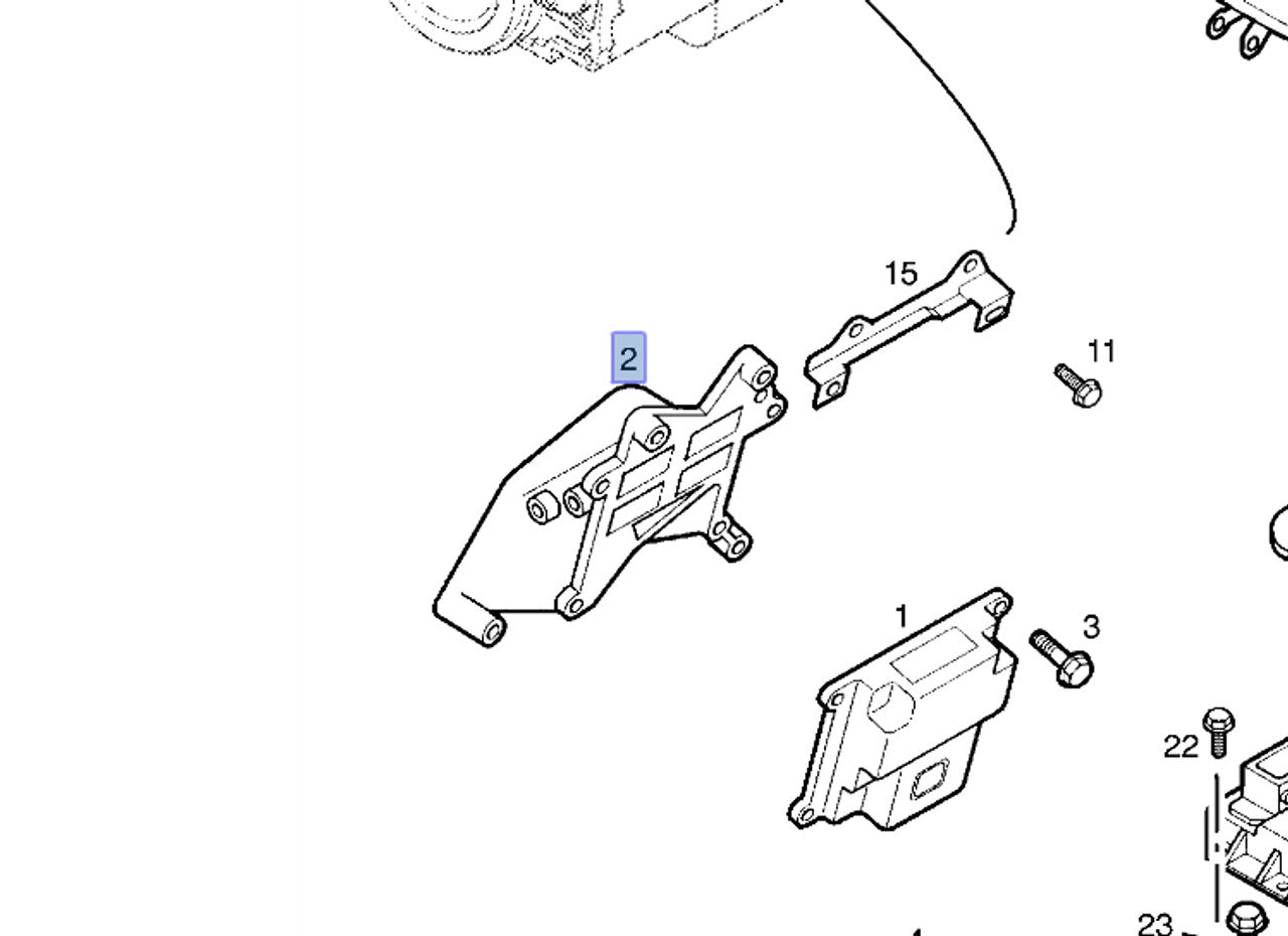 Bracket Module fits Opel Meriva A Corsa C Vauxhall Astra G 1.7 Diesel 97245023 6237964 View Upper