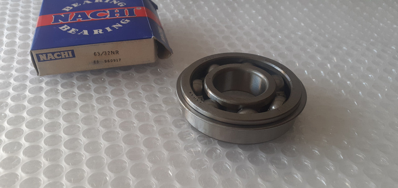 Transmission Bearing 63/32NR 32x75x20 with Snap Ring View Front