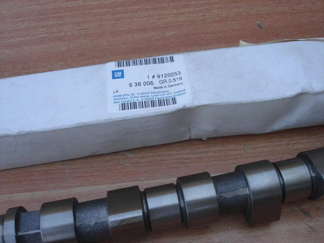 Camshaft fits Opel Vauxhall X20DTL X20DTH X22DTH Y20DTL Y22DTH Genuine 636006 View Rear