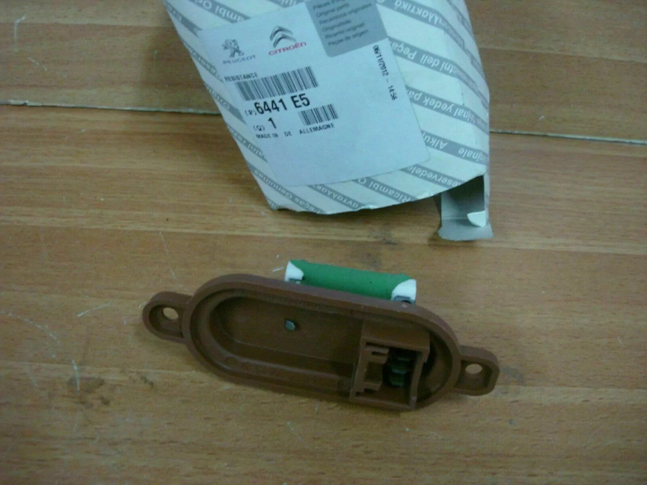 Heater Blower Resistor fits Peugeot Boxer Citroen Relay Jumper 6441E5 Genuine View Rear