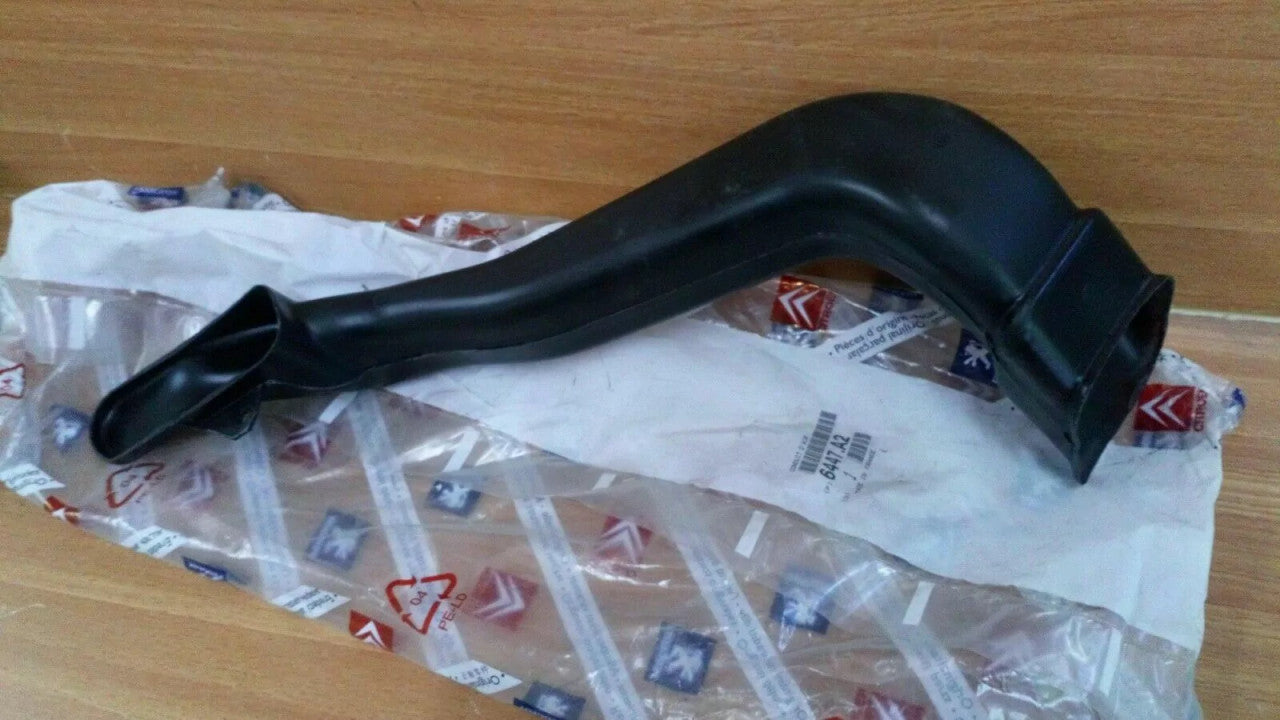 Air Heater Pipe Left LHD fits Peugeot 405 6447A2 Genuine View Front