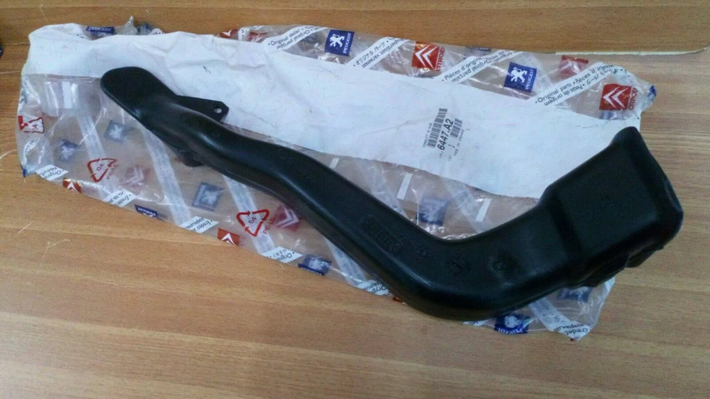 Air Heater Pipe Left LHD fits Peugeot 405 6447A2 Genuine View Rear