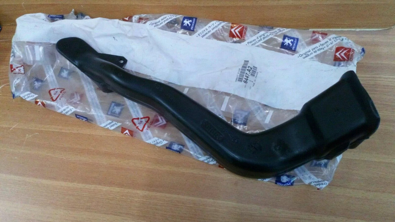 Air Heater Pipe Left LHD fits Peugeot 405 6447A2 Genuine View Rear