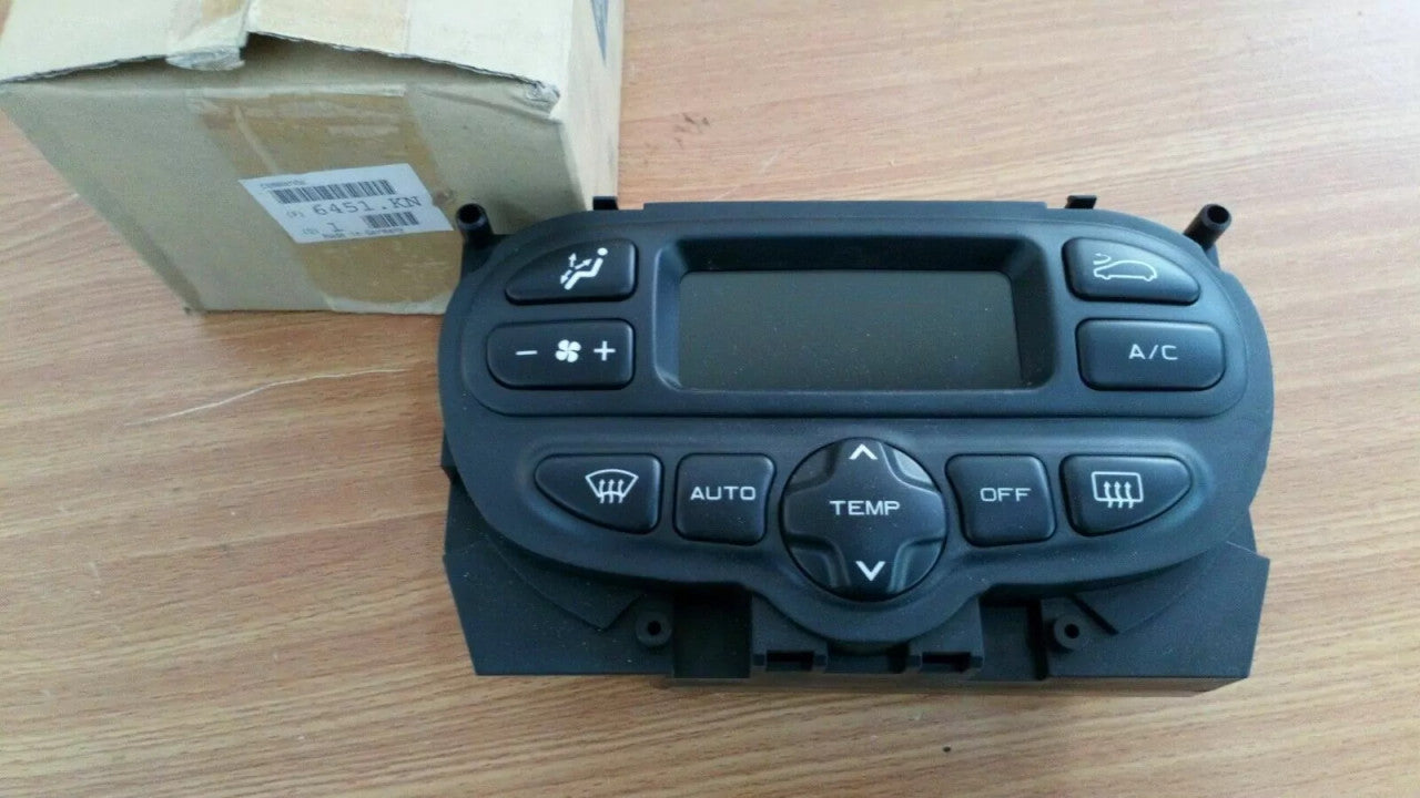 A/C & Heater Control fits Peugeot 206 6451KN Genuine View Front