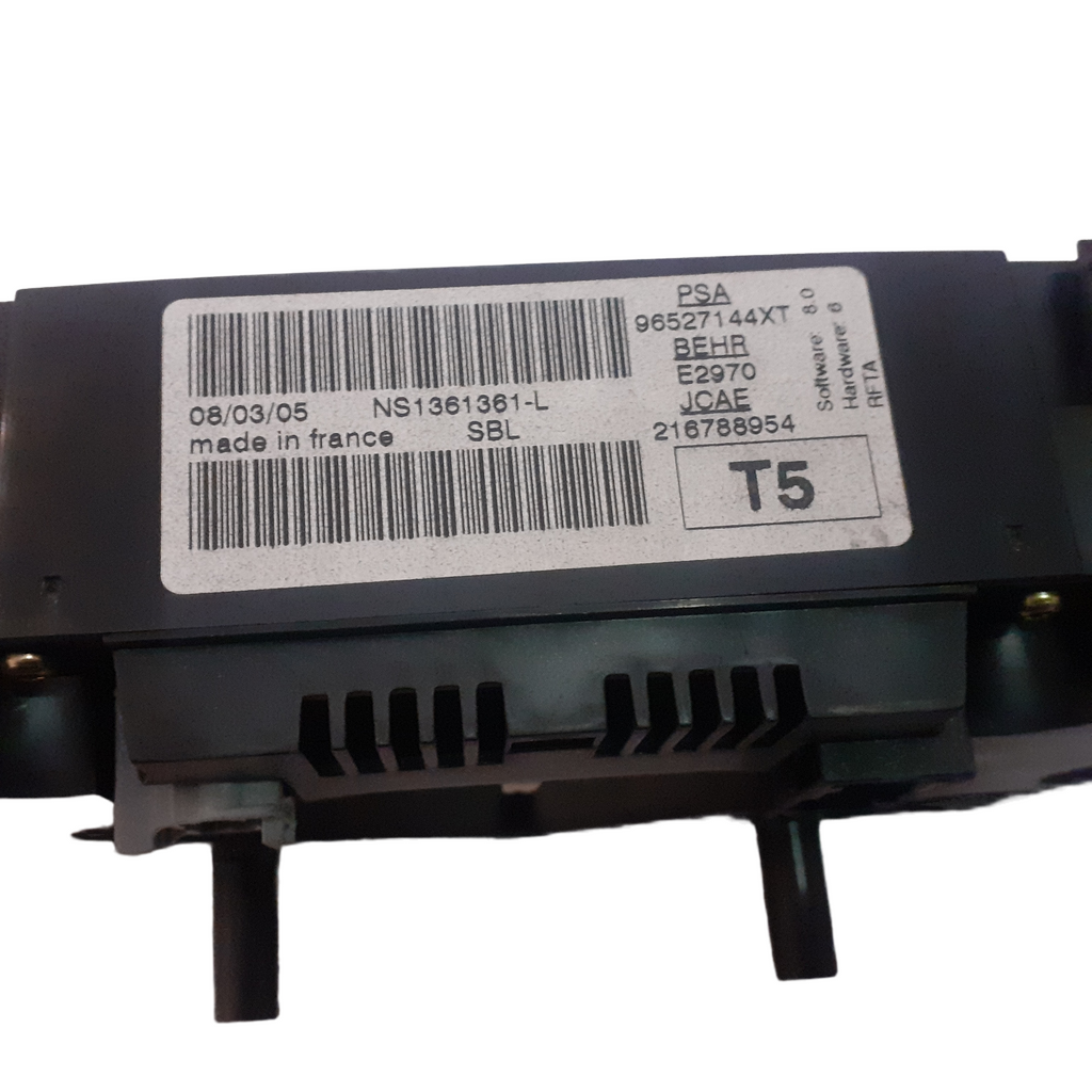 Center Console Climate Control Panel Switch Fan Screen fits Peugeot 307 6451RS 96527144XT Genuine View Upper
