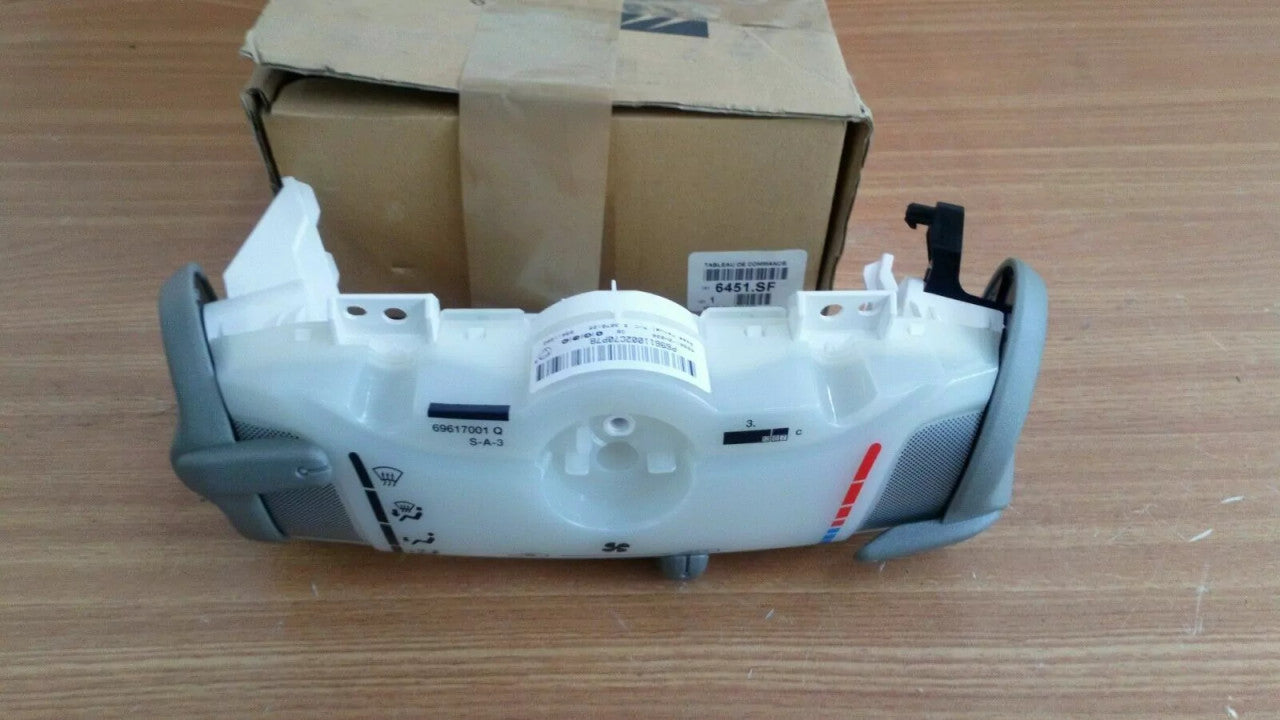 A/C & Heater Control fits Peugeot 107 Citroen C1 6451SF Genuine View Rear