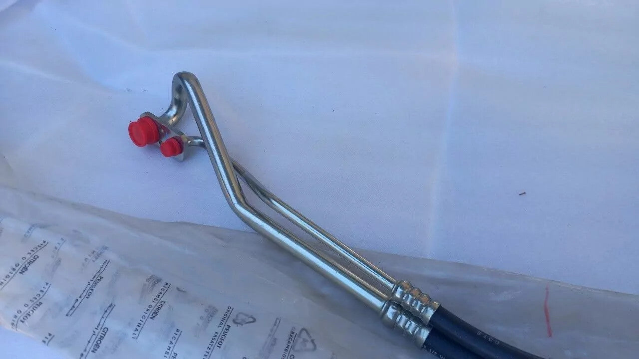 Air Condition Pipe fits Peugeot Partner Citroen Berlingo 6457TT Genuine View Rear