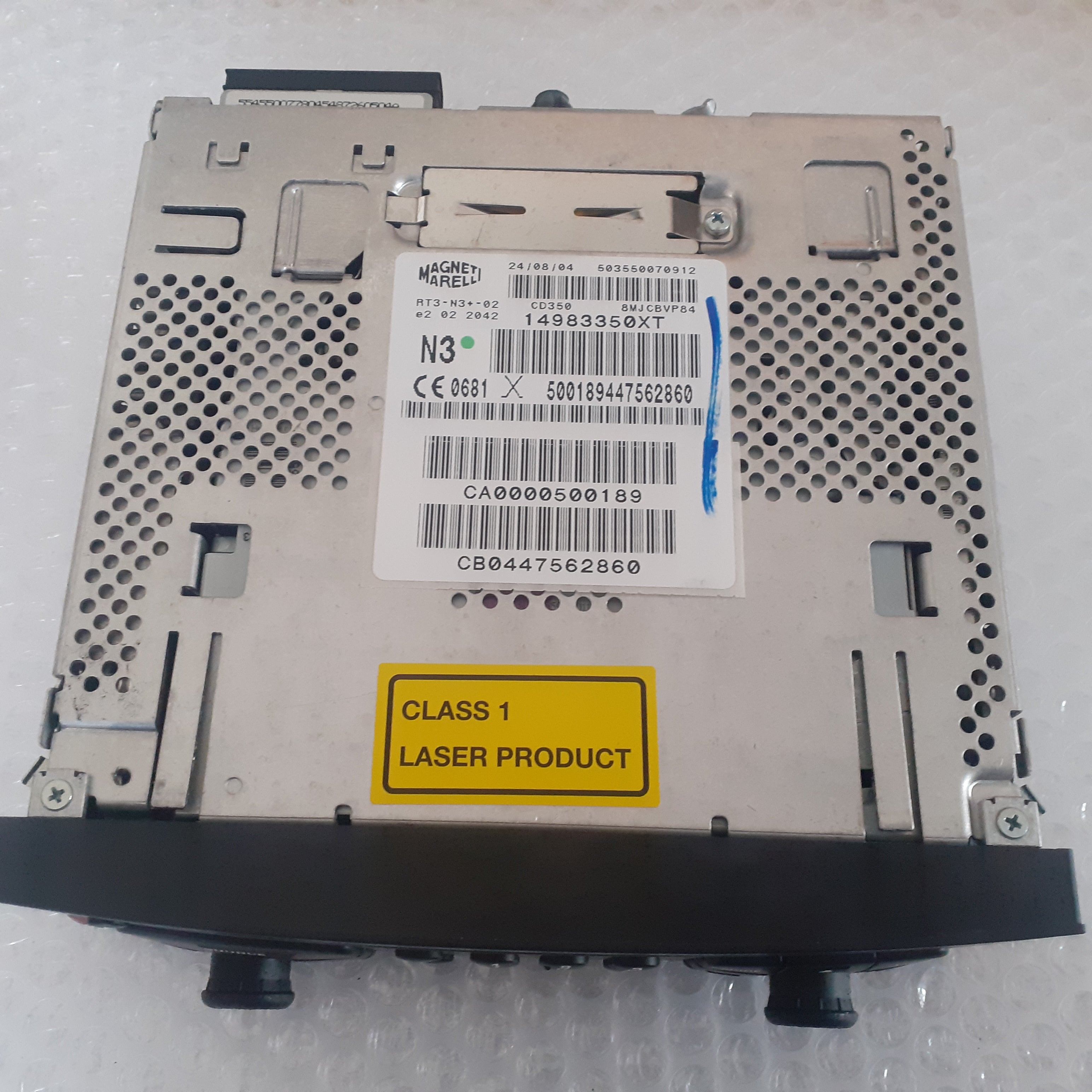 CD Player Radio fits Peugeot 807 Citroen C8 Lancia Phedra 6560KA 14983350XT Genuine View Upper
