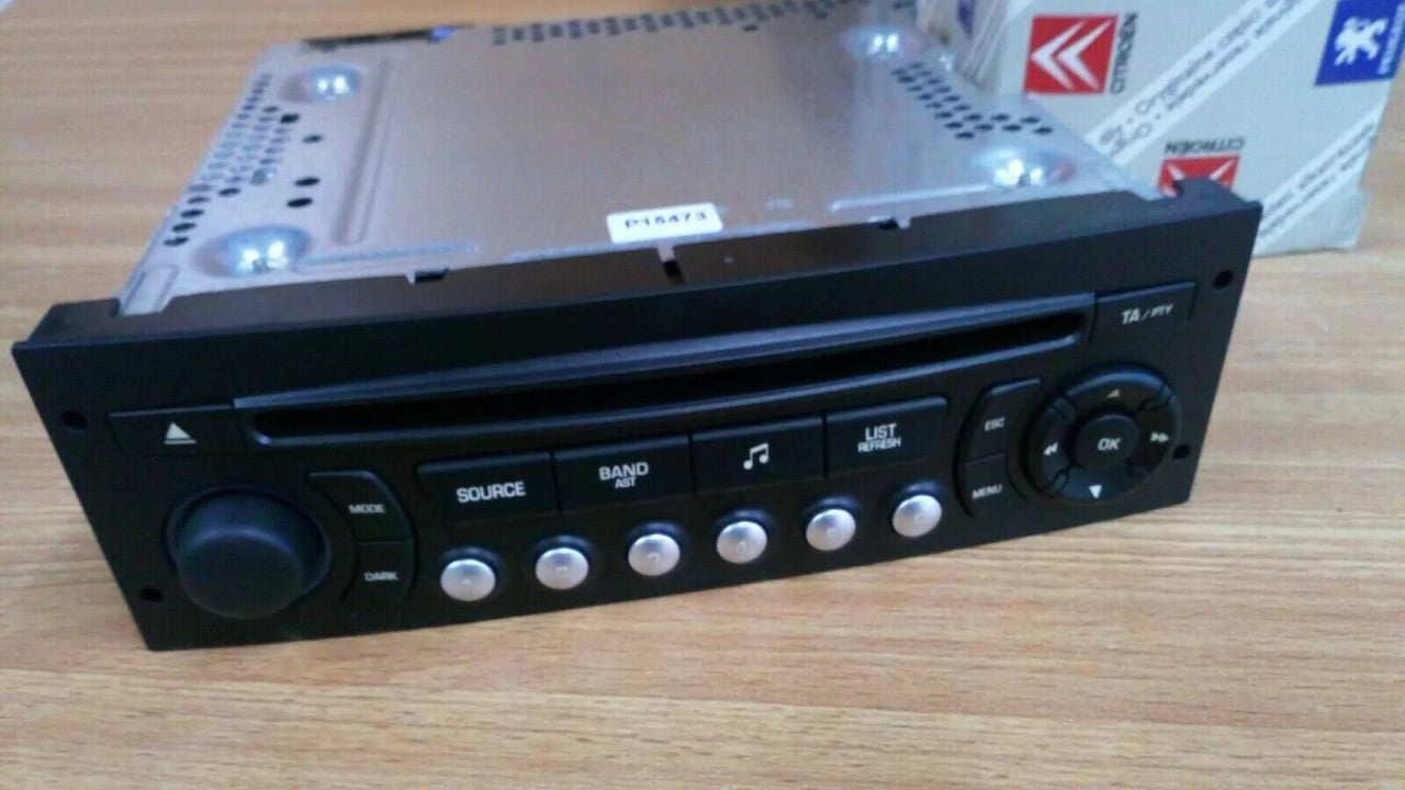 Radio fits Peugeot 207 1007 Citroen C2 C3 DS3 6574PW Genuine View Rear