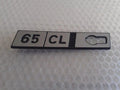 Emblem 65 CL Left Plastic fits Fiat Ritmo Genuine 65CL-Left View Front