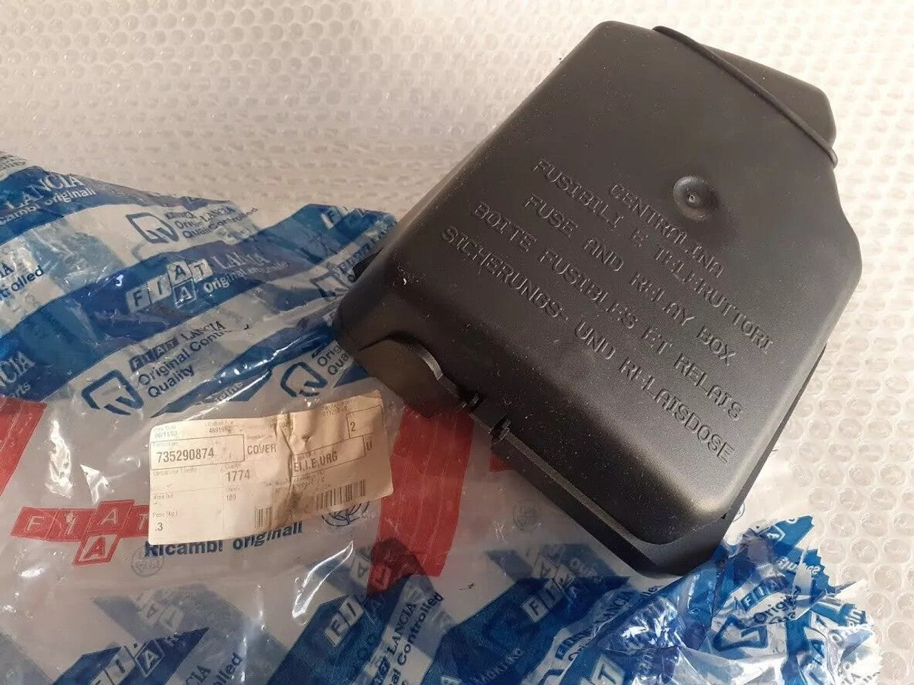 Fuse Box Cover fits Fiat Punto 735281013 Genuine View Upper