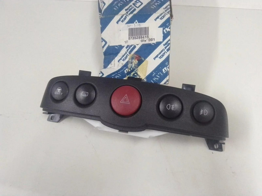 Hazard Light Switch fits Fiat Punto 735289415 Genuine View Front