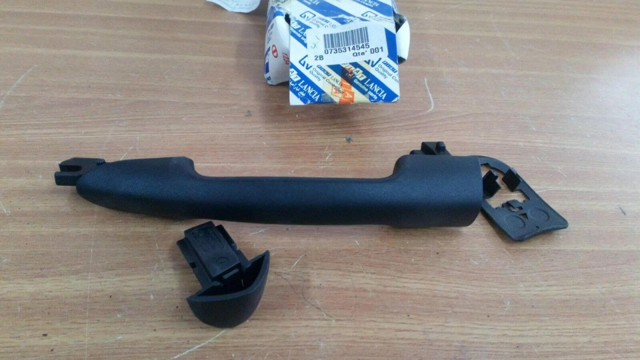 Exterior Door Handle Rear Left fits Fiat Stilo 735314545 Genuine View Front