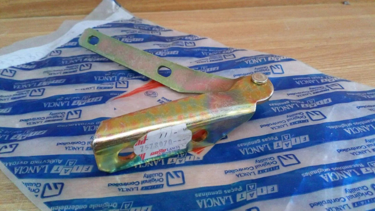 Hood Bonnet Hinge Left fits Fiat Uno 7578070 Genuine View Front