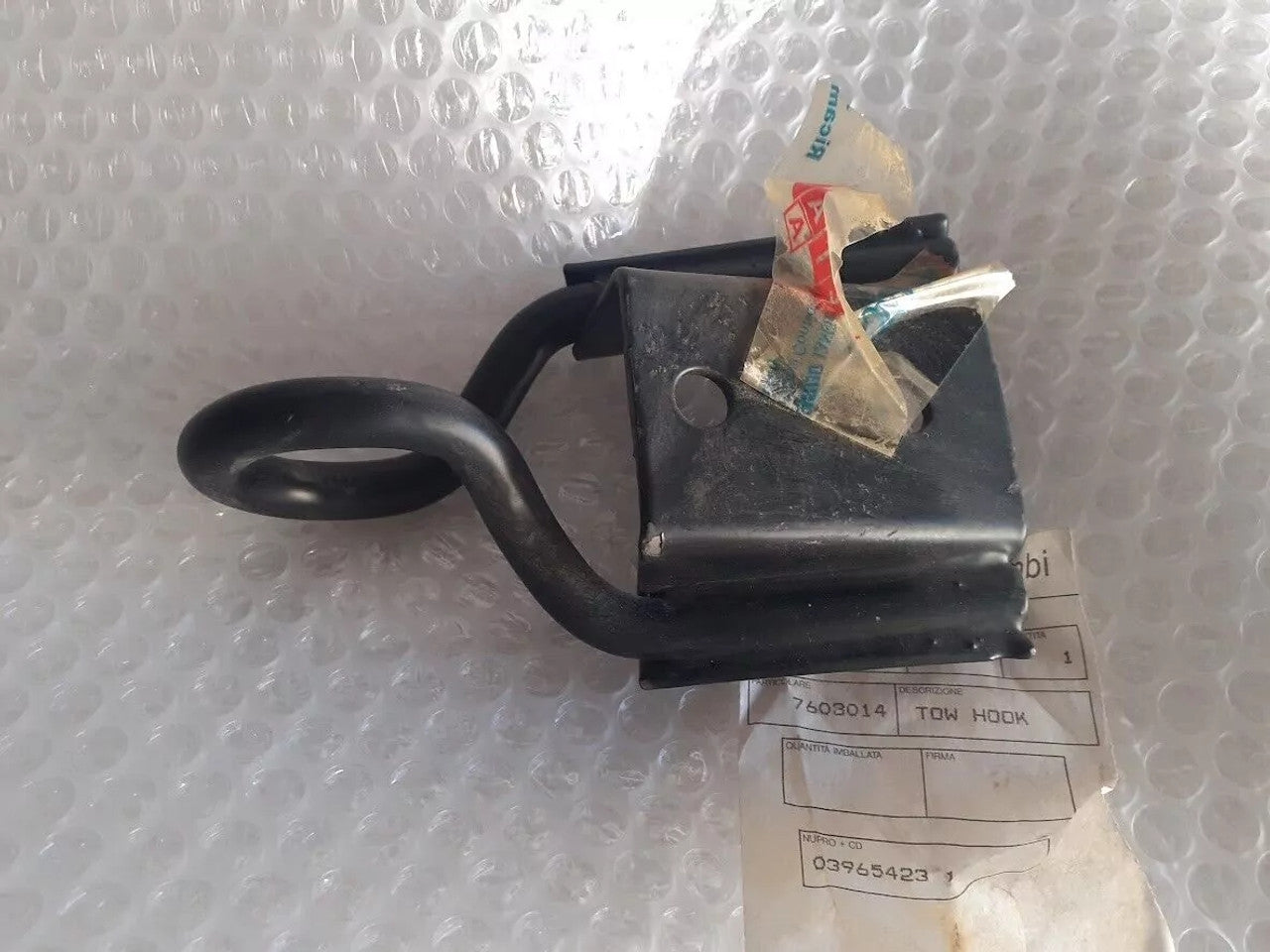 Tow Hook Front fits Fiat Tipo 7603014 Genuine View Front