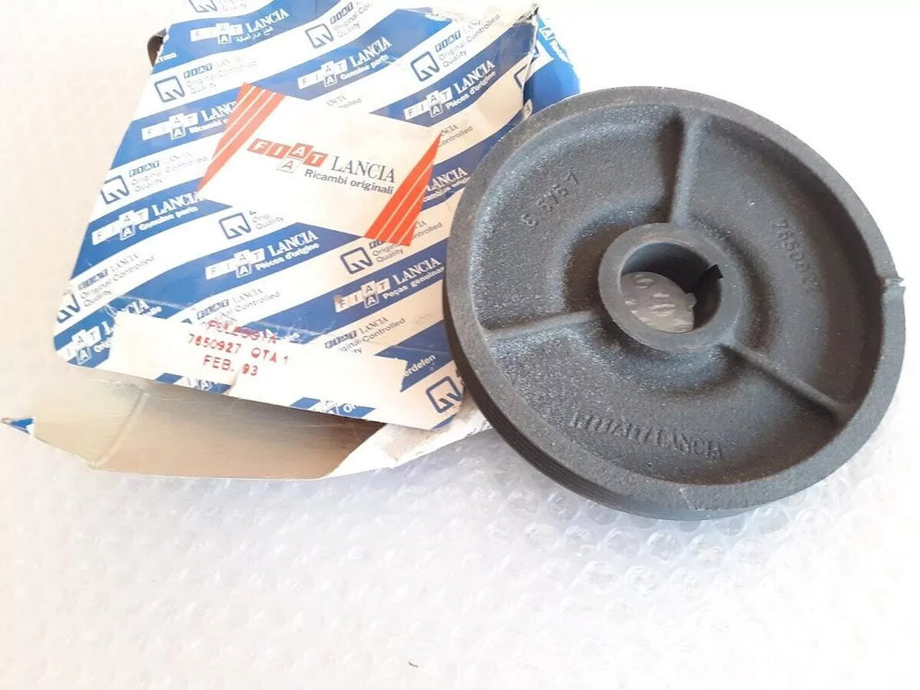 Crankshaft Pulley fits Fiat Tempra Uno Tipo Lancia Dedra 4PK 7650927 Genuine View Rear