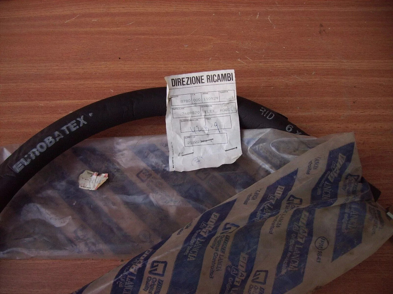 Air Condition Hose Pipe fits Fiat Tempra Lancia Dedra 7689870 Genuine View Upper