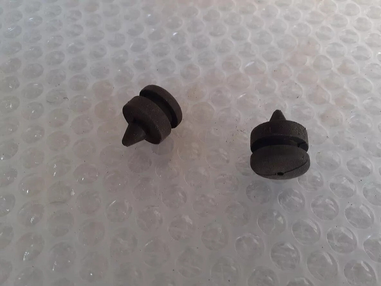 2x Trunk Lid Hinge Buffer fits Fiat Tempra 7730762 Genuine View Front