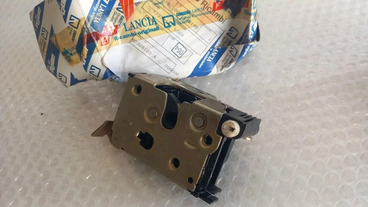 Door Lock Rear Left fits Fiat Uno 7737914 46759838 Genuine View Front