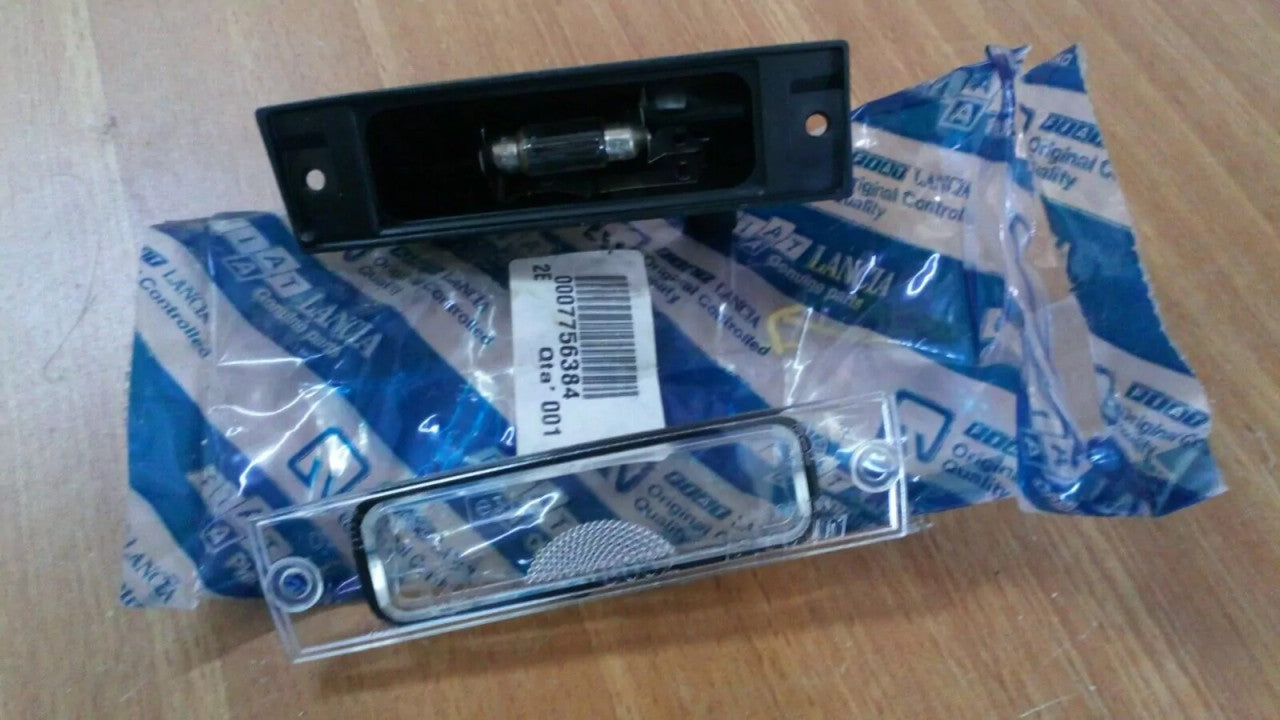 License Plate Light fits Fiat Punto 7756384 Genuine View Rear