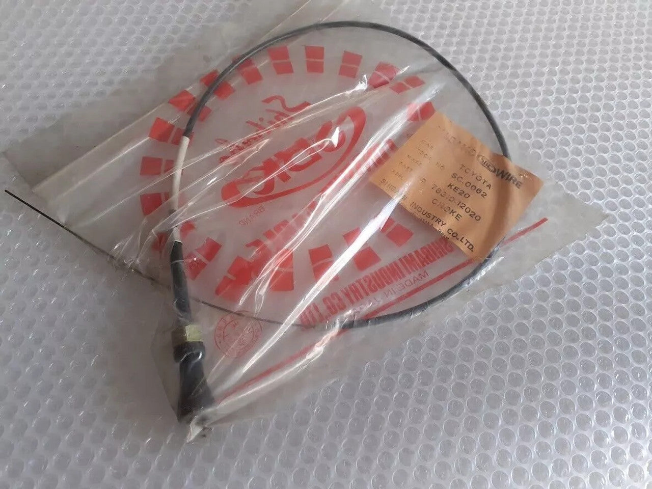 Choke Cable fits Toyota Corolla KE20 78310-12020 View Front