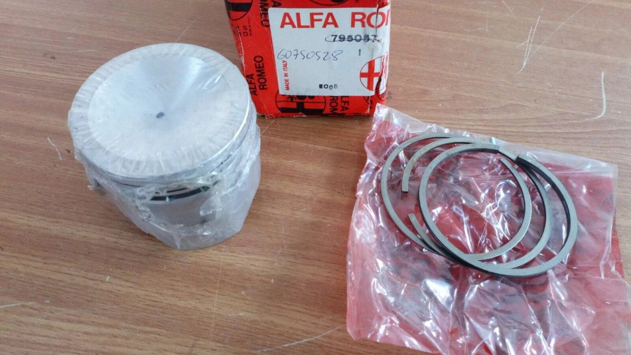 4x Pistons fits Alfa Romeo Alfasud 80.60mm Bore Oversize 795057 Genuine View Front