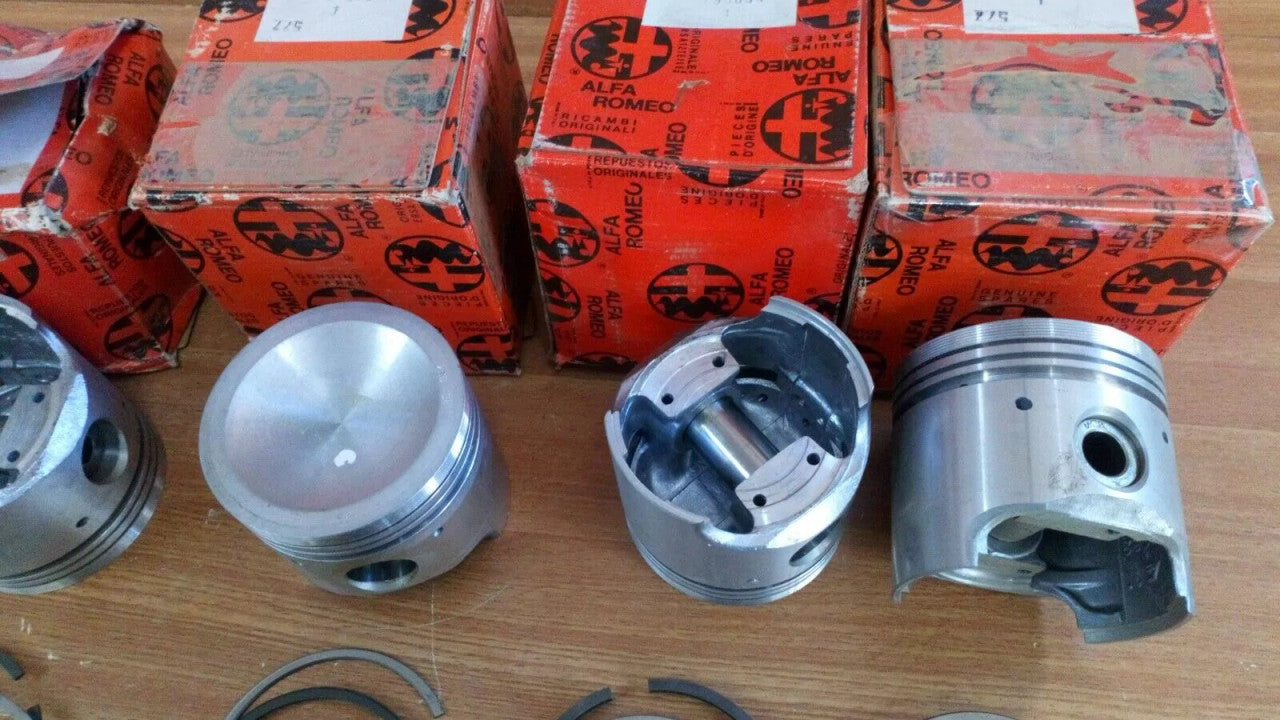 4x Pistons STD fits Alfa Romeo 33 Alfasud 795059 Genuine View Upper