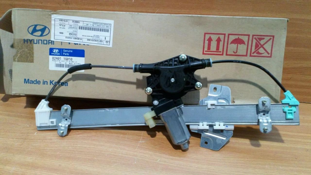 Window Regulator Front Left fits Hyundai Accent Verna Kia Rio Pride 824011G010 View Rear