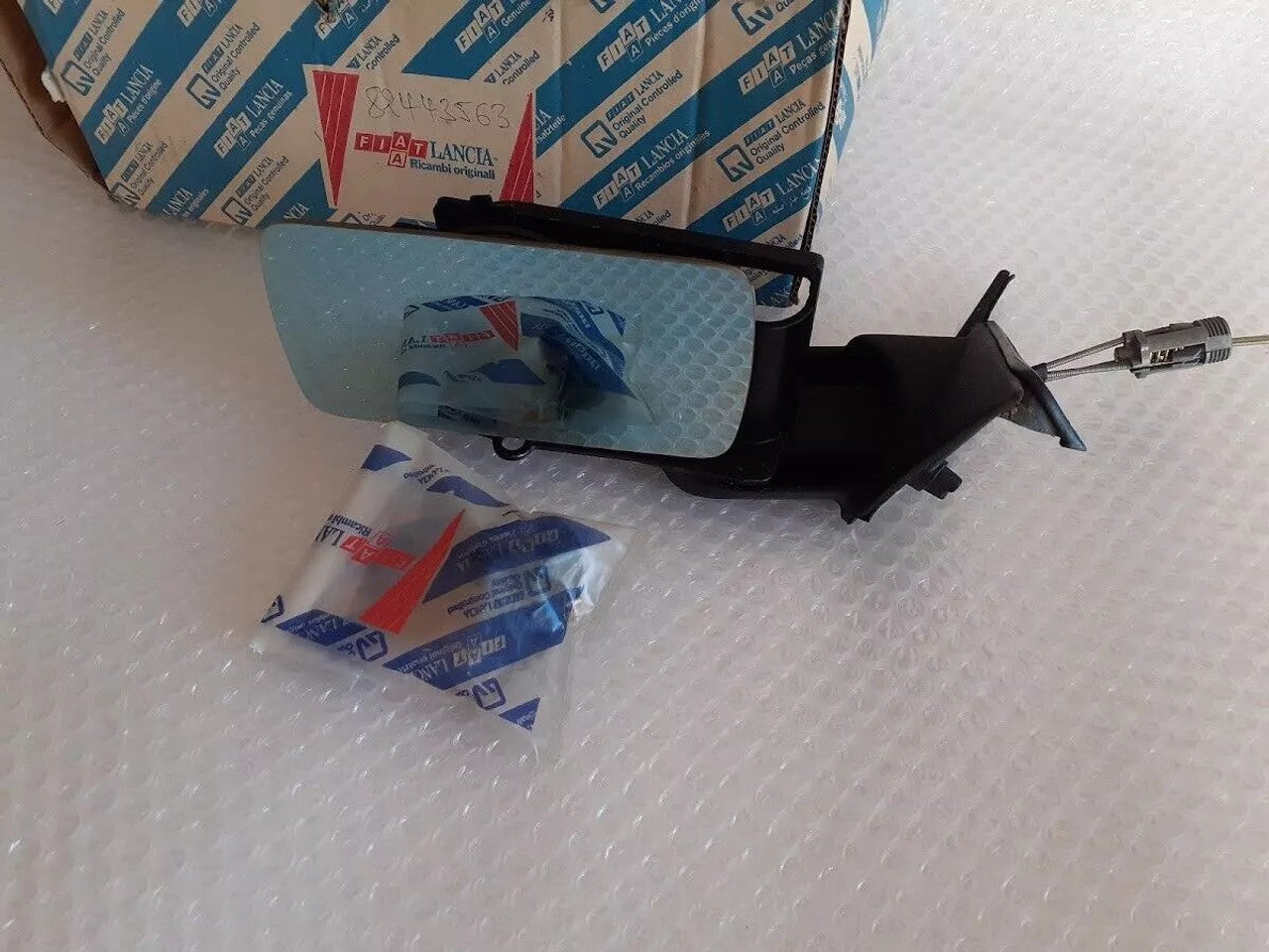 Wing Mirror Glass Left LHD fits Lancia Dedra 82443563 Genuine View Front