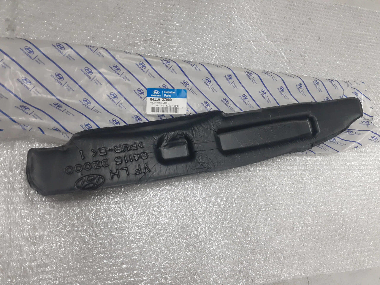 841163Z000 Fender Insulator Front Left fits Hyundai Kia 84116-3Z000 Genuine View Front