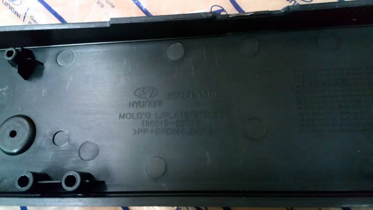 Front License Plate Molding fits Hyundai Santa Fe 865192B010 Genuine View Rear