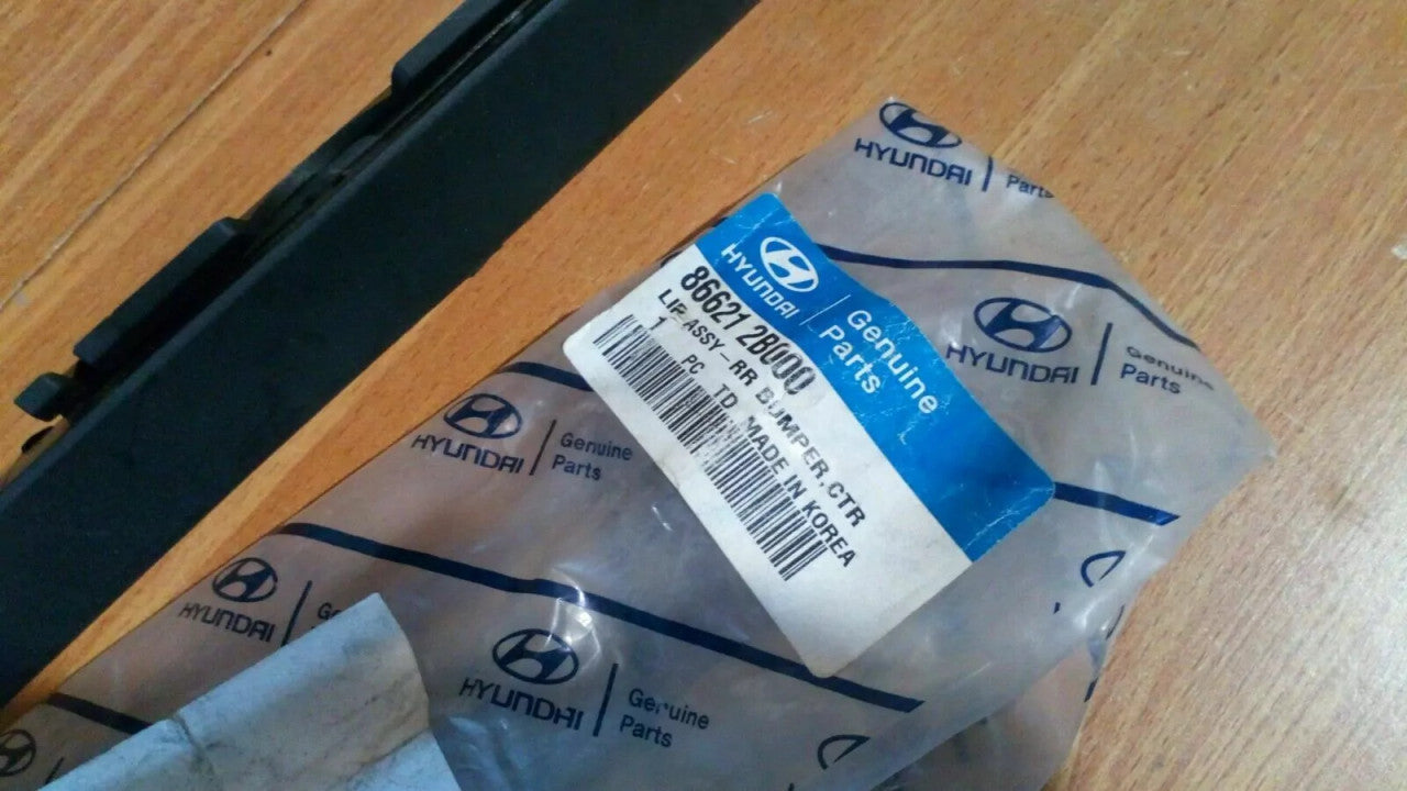 Rear Bumper Lip Center fits Hyundai Santa Fe 866212B000 Genuine View Rear