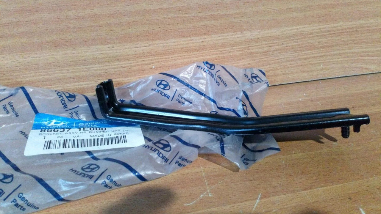 Rear Bumper Bracket Upper Left fits Hyundai Accent Verna 866371E000 Genuine View Front