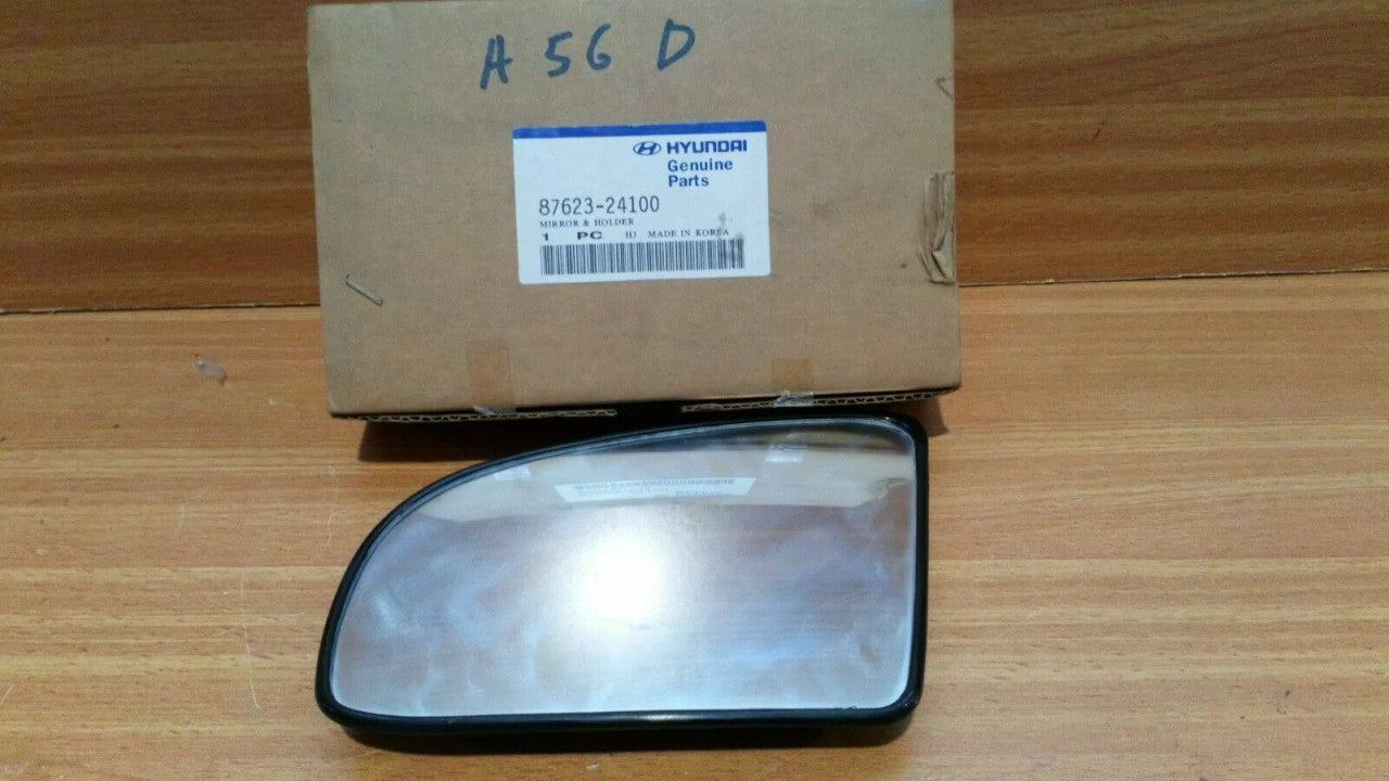 Wing Mirror Glass Left Convex fits Hyundai Excel Pony 8762324100 Genuine View Front