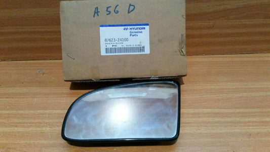 Wing Mirror Glass Left Convex fits Hyundai Excel Pony 8762324100 Genuine View Front